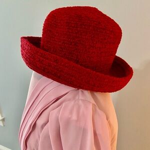 Elegant Red Women's Hat
